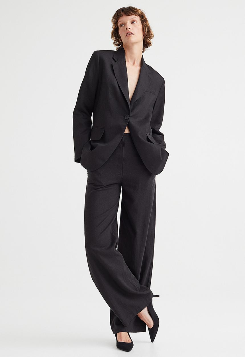 H&M - Suede court shoes - black