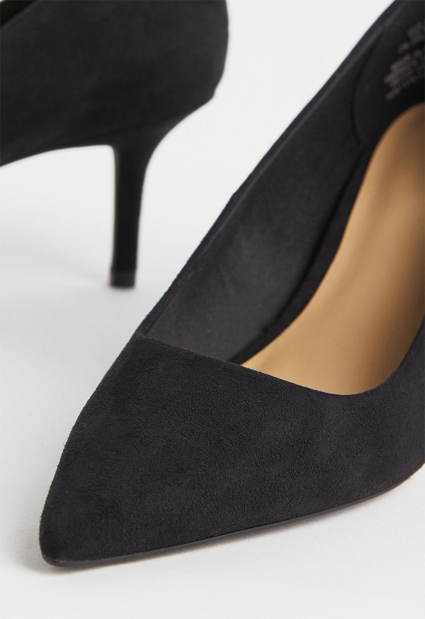 H&M - Suede court shoes - black