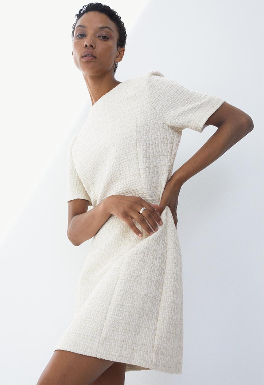 H&M - Bouclé dress - cream