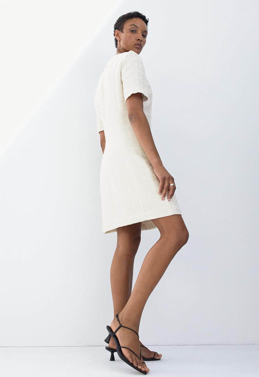 H&M - Bouclé dress - cream