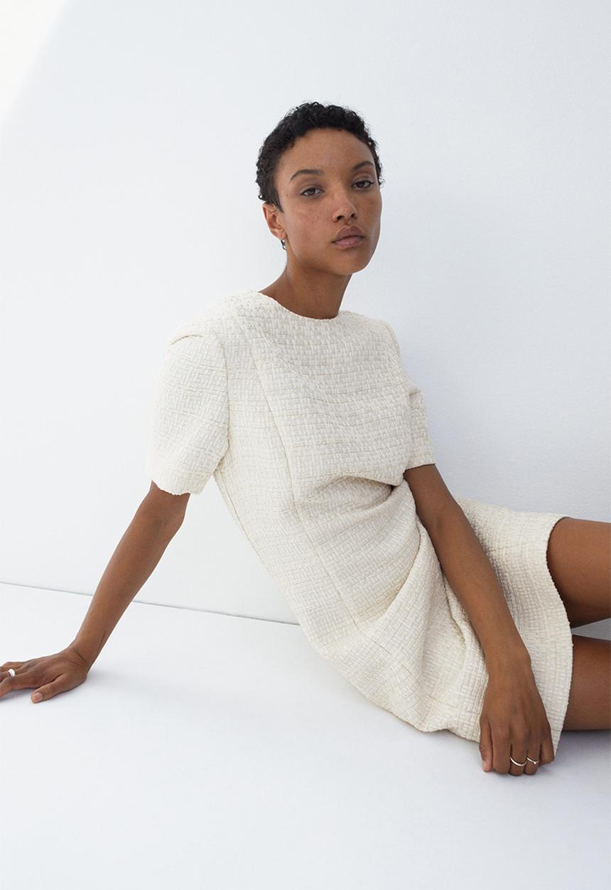 H&M - Bouclé dress - cream