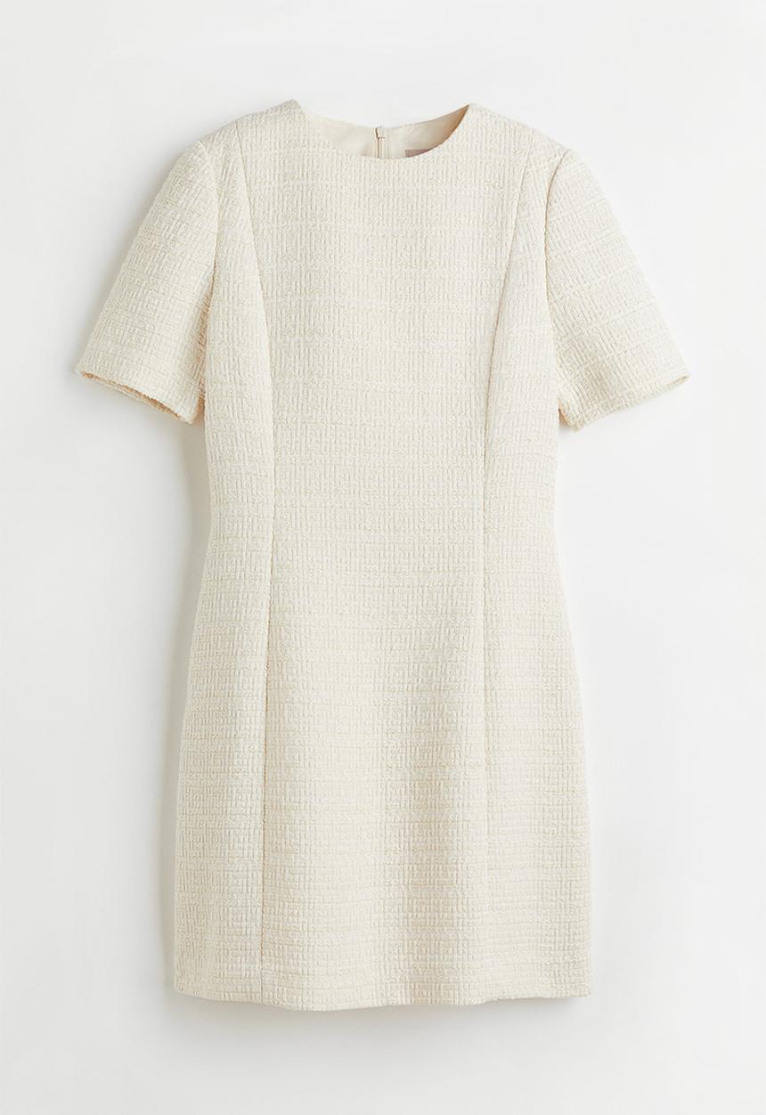 H&M - Bouclé dress - cream