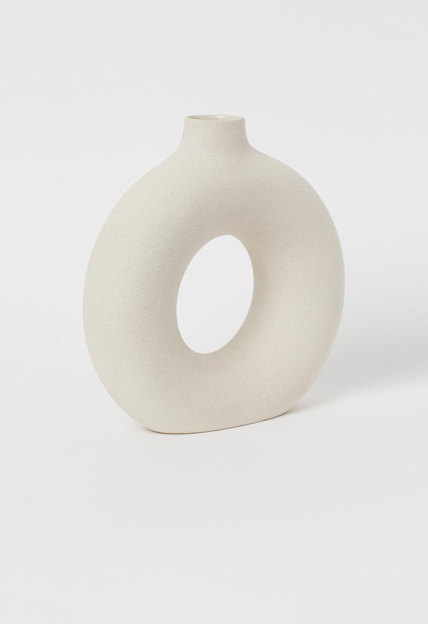 H&M - Large ceramic vase - beige