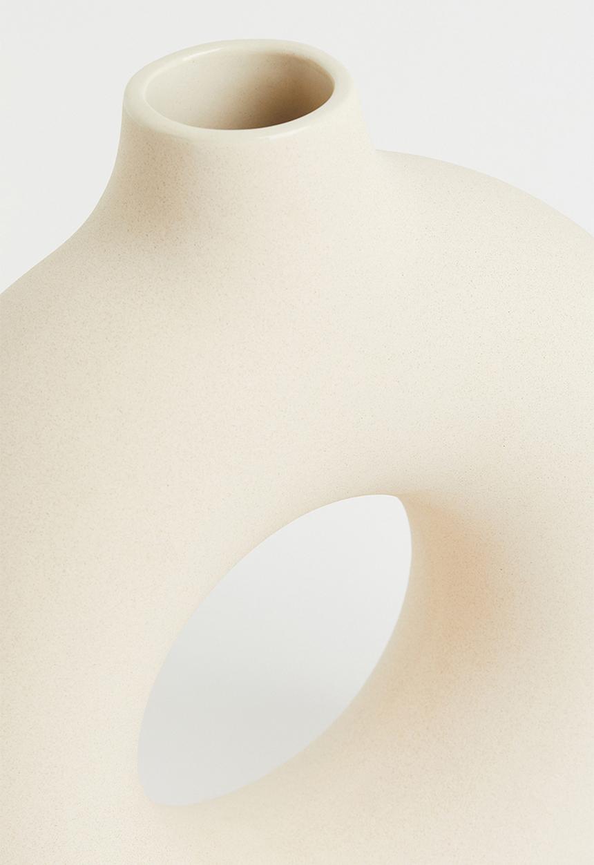 H&M - Large ceramic vase - beige
