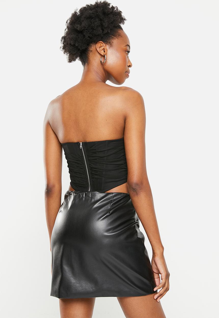 dailyfriday - Mesh corset - black