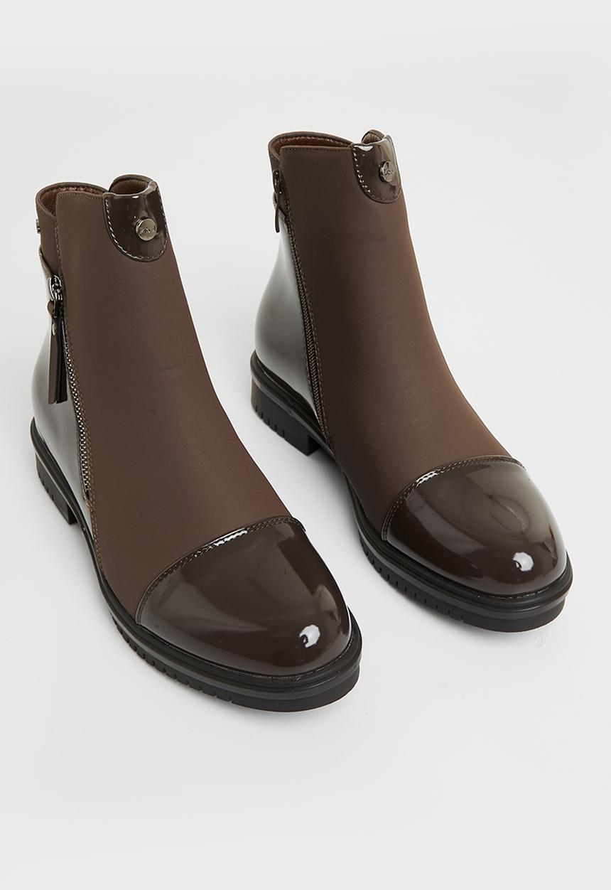 Miss Black - Radar1 ankle boot - chocolate