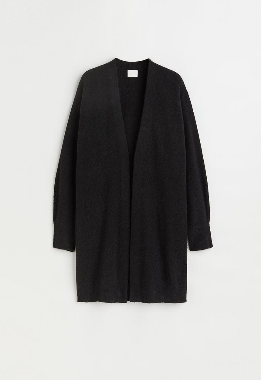 H&M - Long cardigan - black