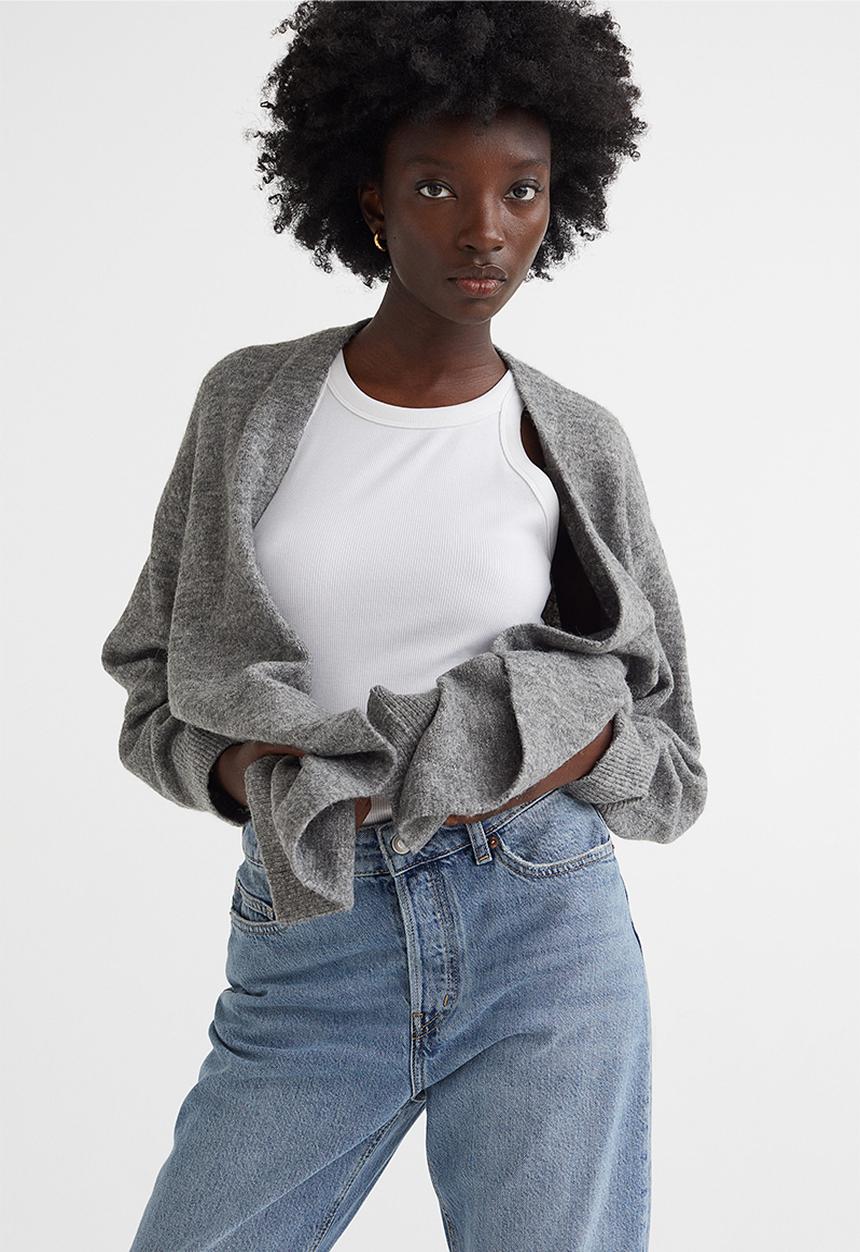 H&M - Long cardigan - grey marl