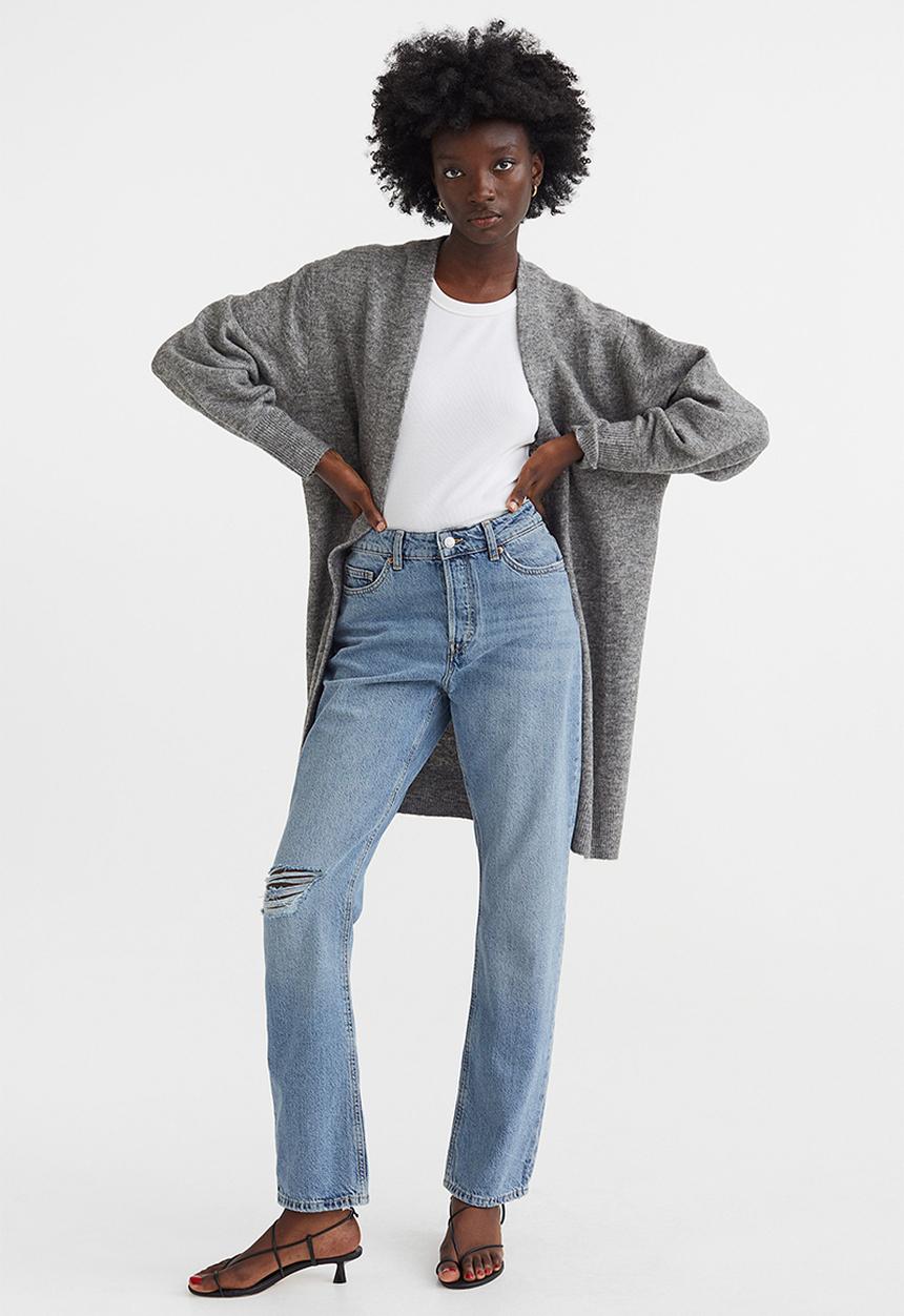 H&M - Long cardigan - grey marl