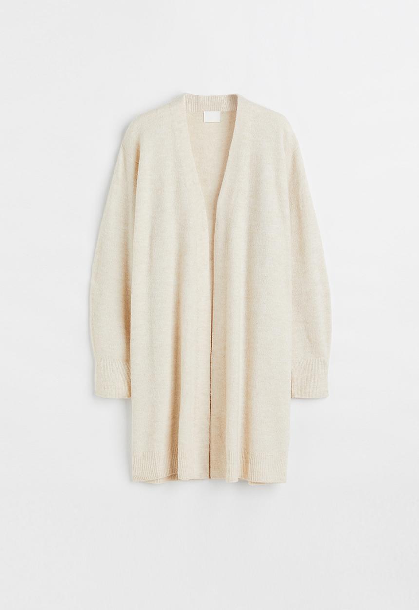 H&M - Long cardigan - light beige