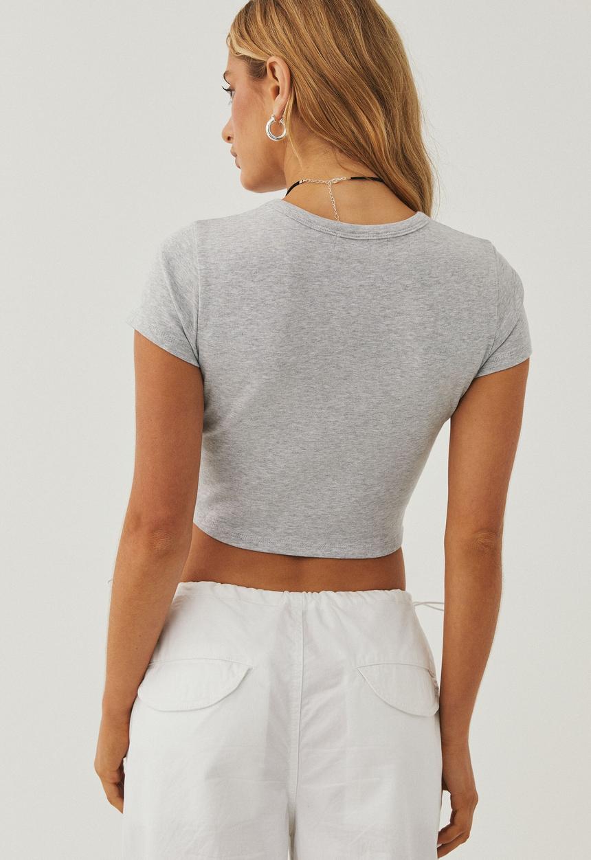 Supré  - Bambi printed T-shirt - grey marle/nyc
