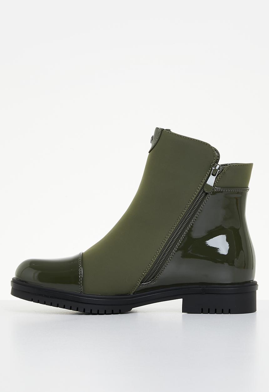 Miss Black - Radar 1 ankle boot - olive