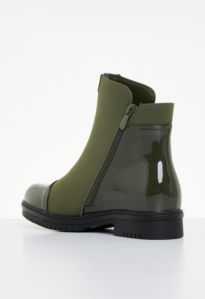Miss Black - Radar 1 ankle boot - olive