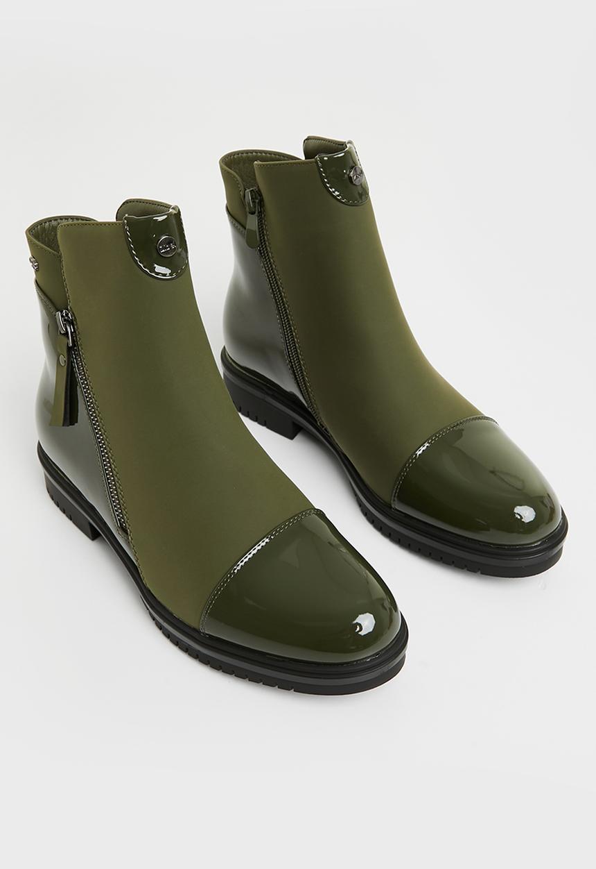 Miss Black - Radar 1 ankle boot - olive