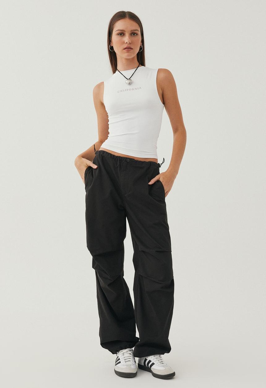 Supré  - Luxe high neck tank - winter white/california
