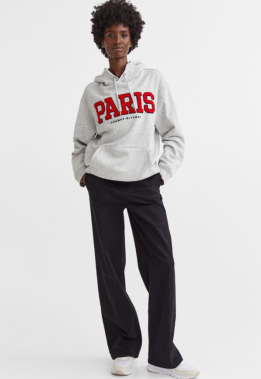 H&M - Hoodie - light grey marl/paris