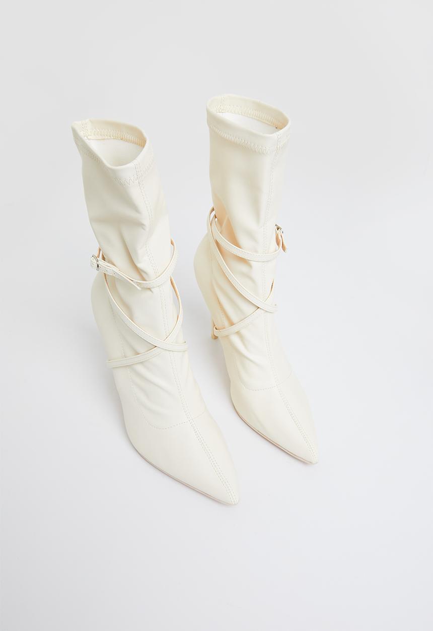 Public Desire - Candy sock boot - ecru