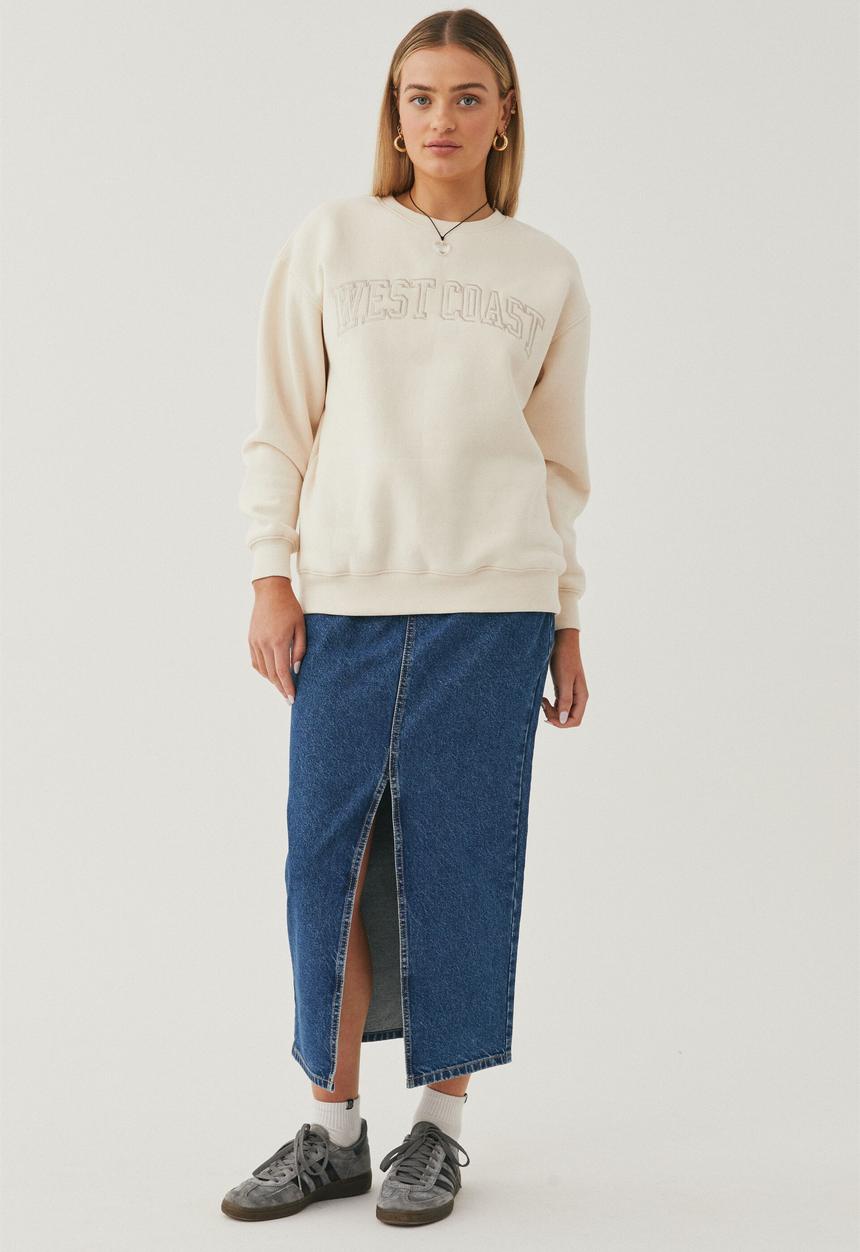 Supré  - Tonya oversized crew jumper - cookies and cream/west coast