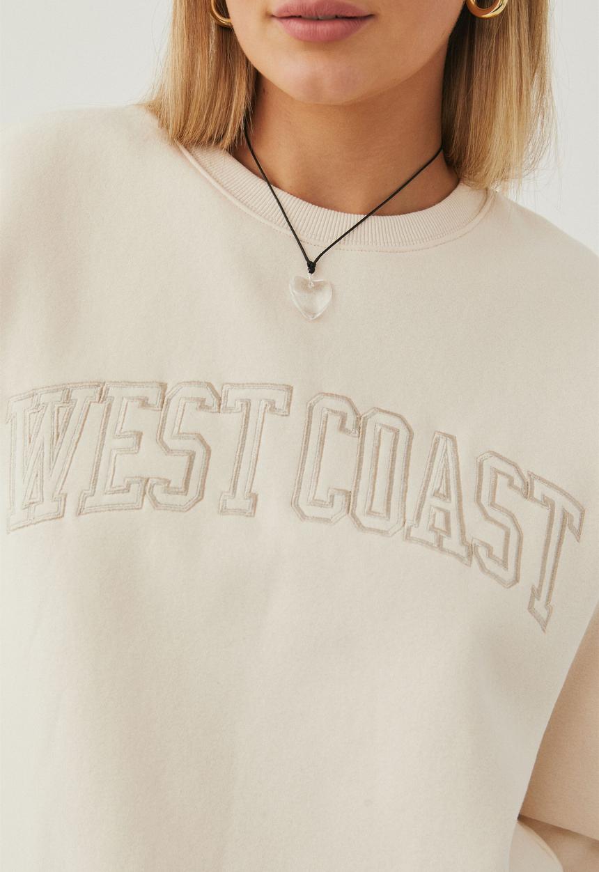 Supré  - Tonya oversized crew jumper - cookies and cream/west coast
