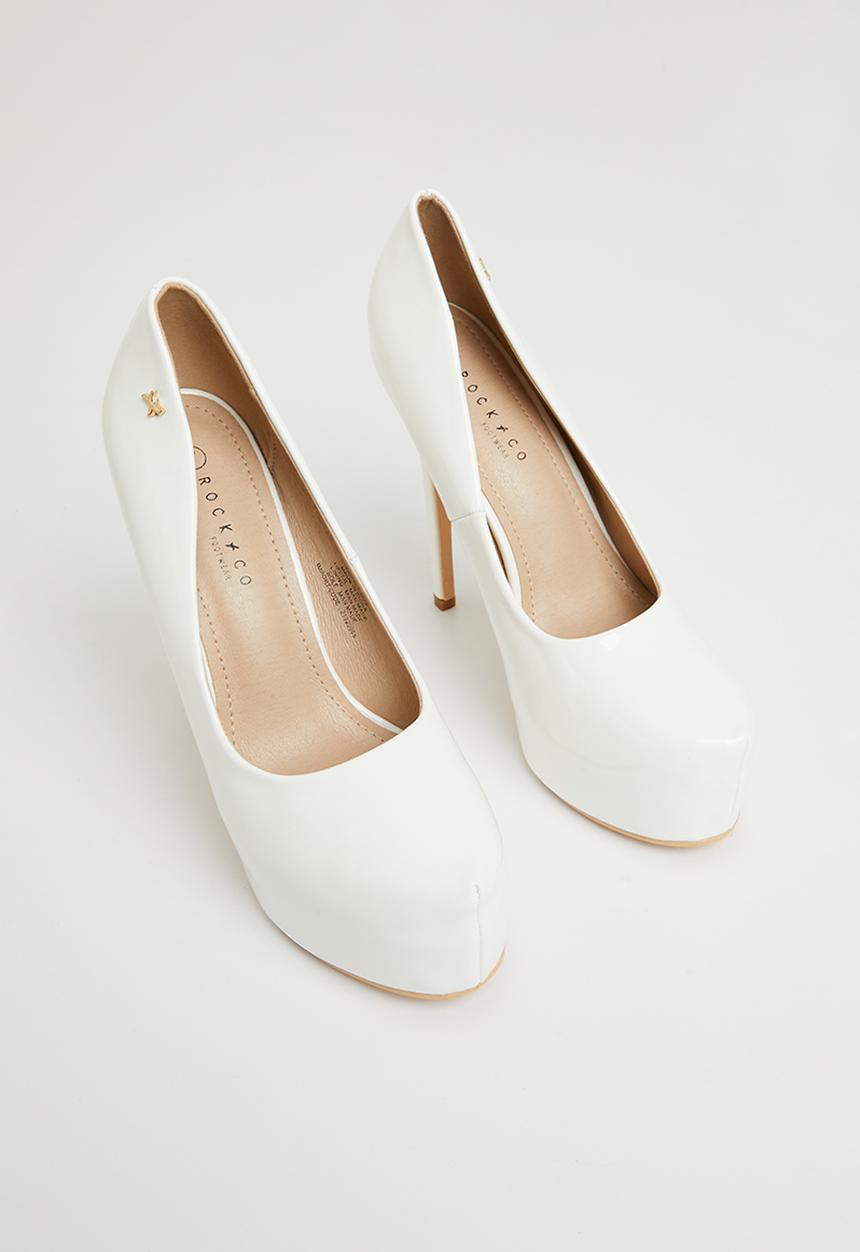 Rock & Co - Coco1 platform heel - white