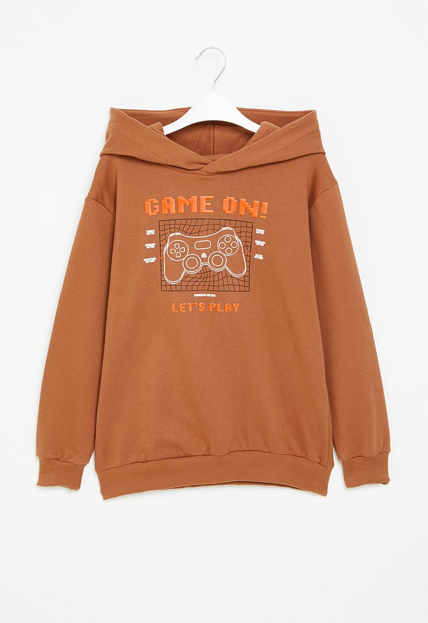 Superbalist - Older boys oversized graphic hoodie -MUSTARD  