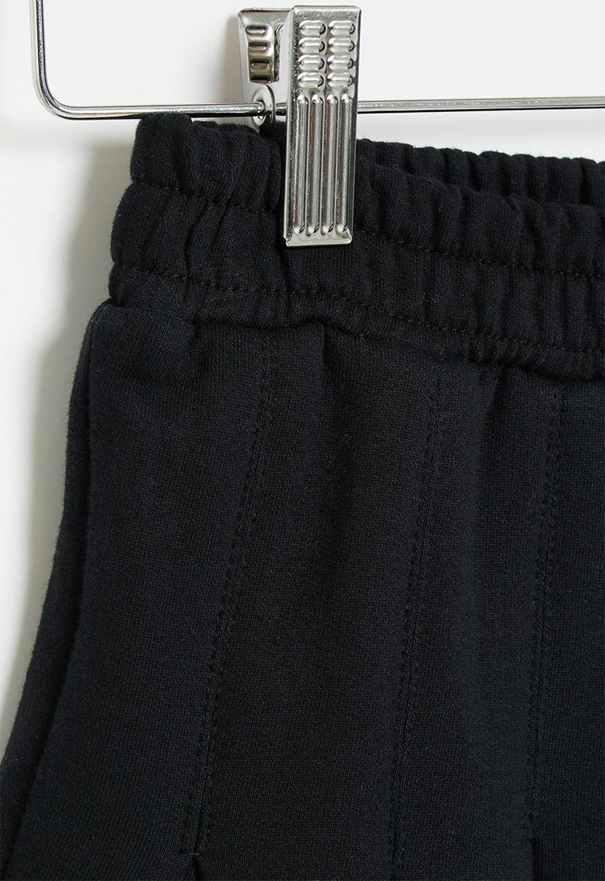 Superbalist - Cotton pleated skirt - black
