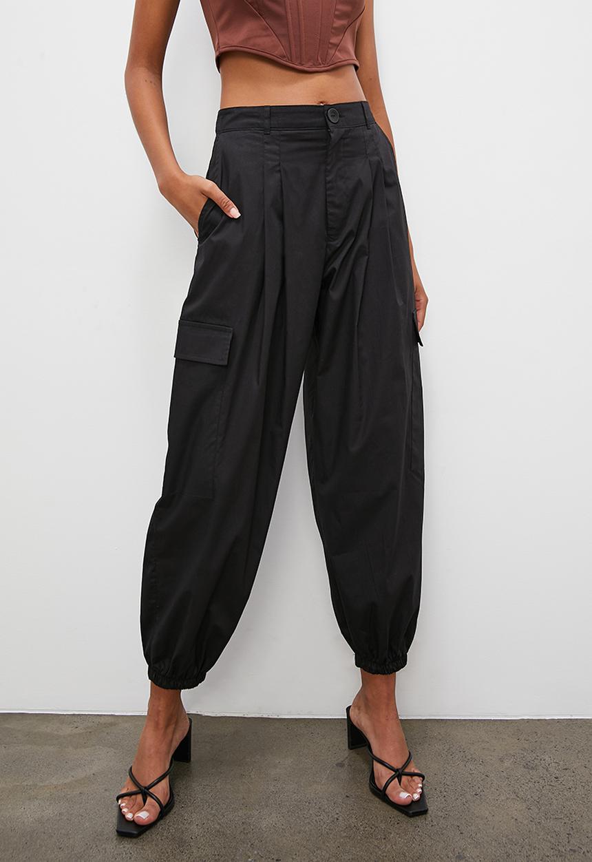 Superbalist - Barrel leg cargo - black