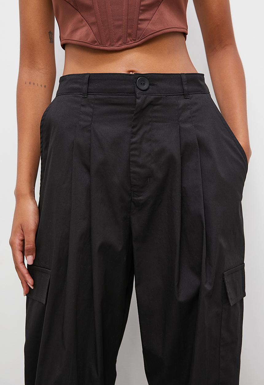 Superbalist - Barrel leg cargo - black