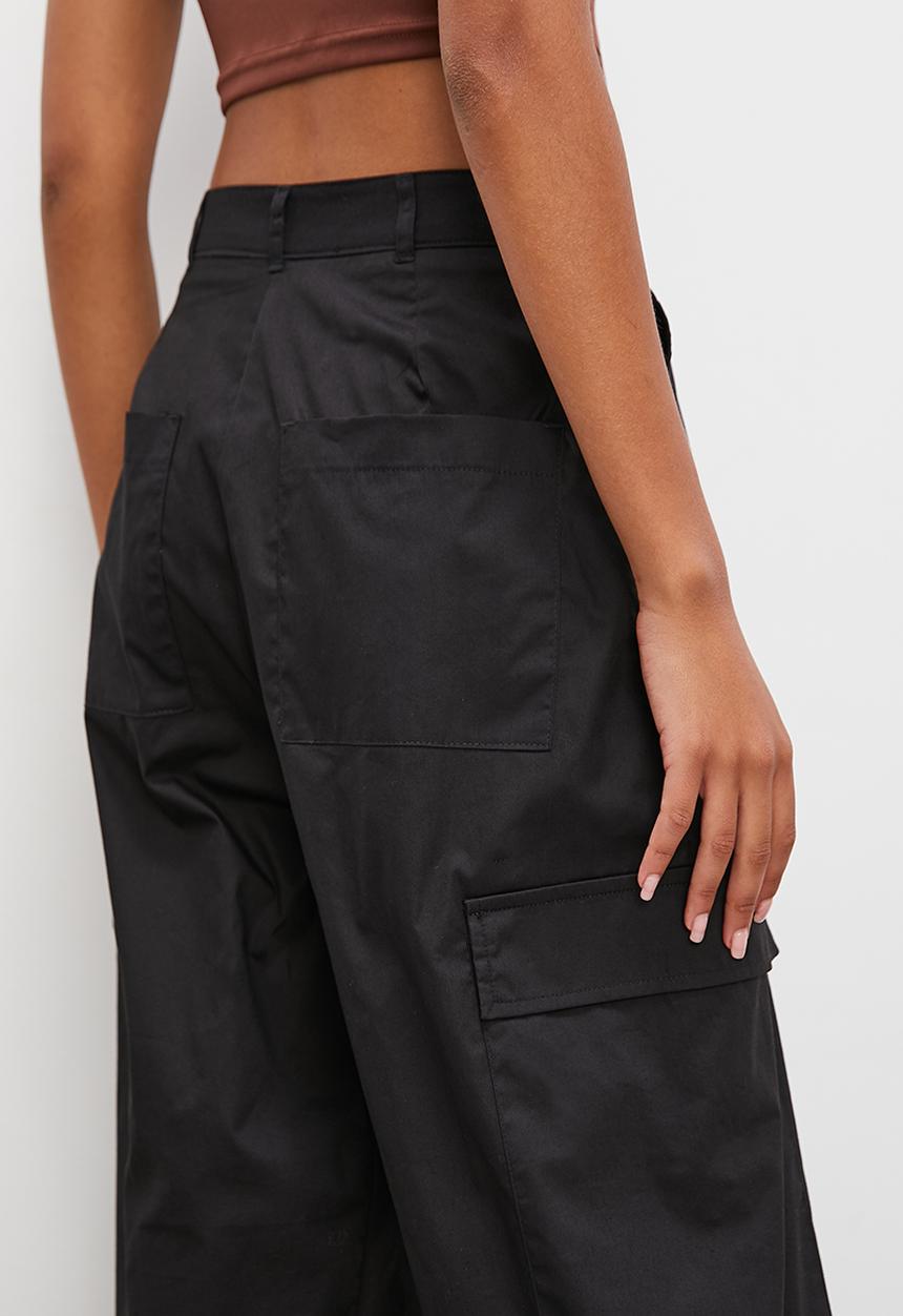 Superbalist - Barrel leg cargo - black