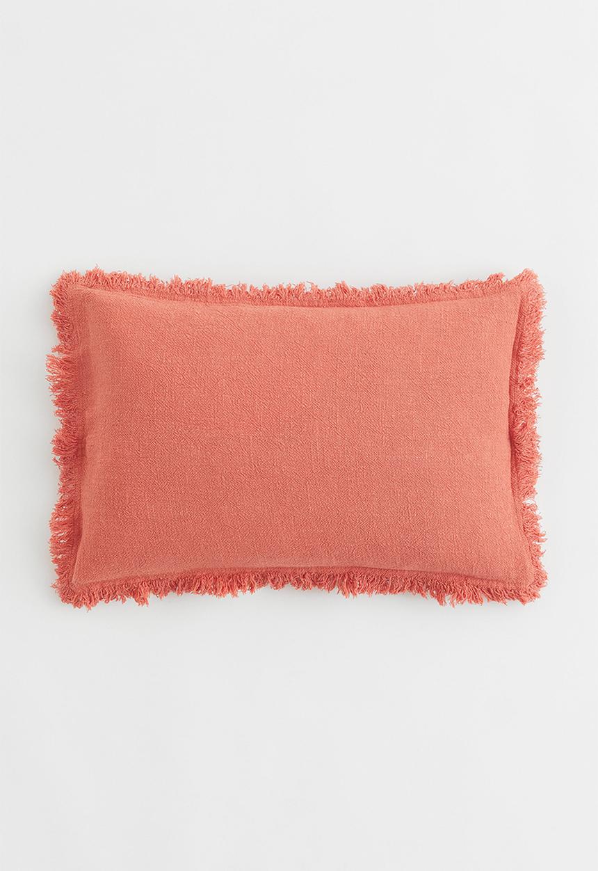 H&M - Linen-blend cushion cover - orange