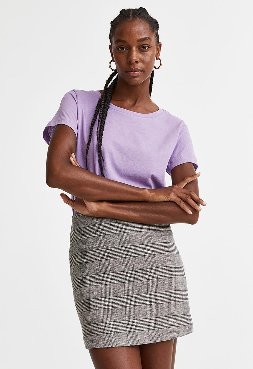 H&M - Cotton T-shirt - light purple
