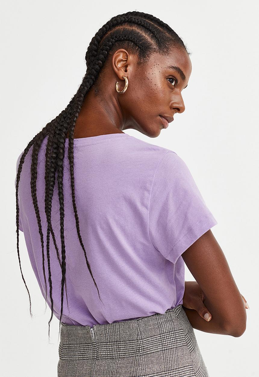 H&M - Cotton T-shirt - light purple