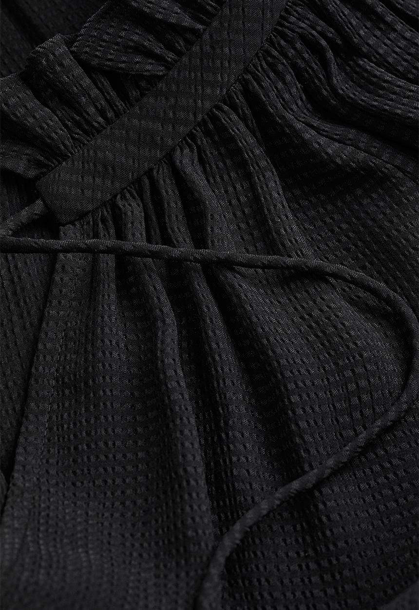 H&M - Tie-detail blouse - black