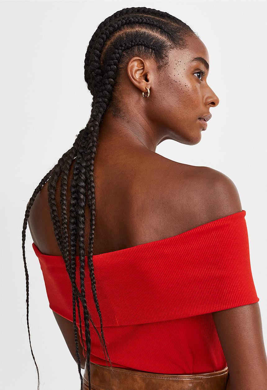 H&M - Off-the-shoulder top - red