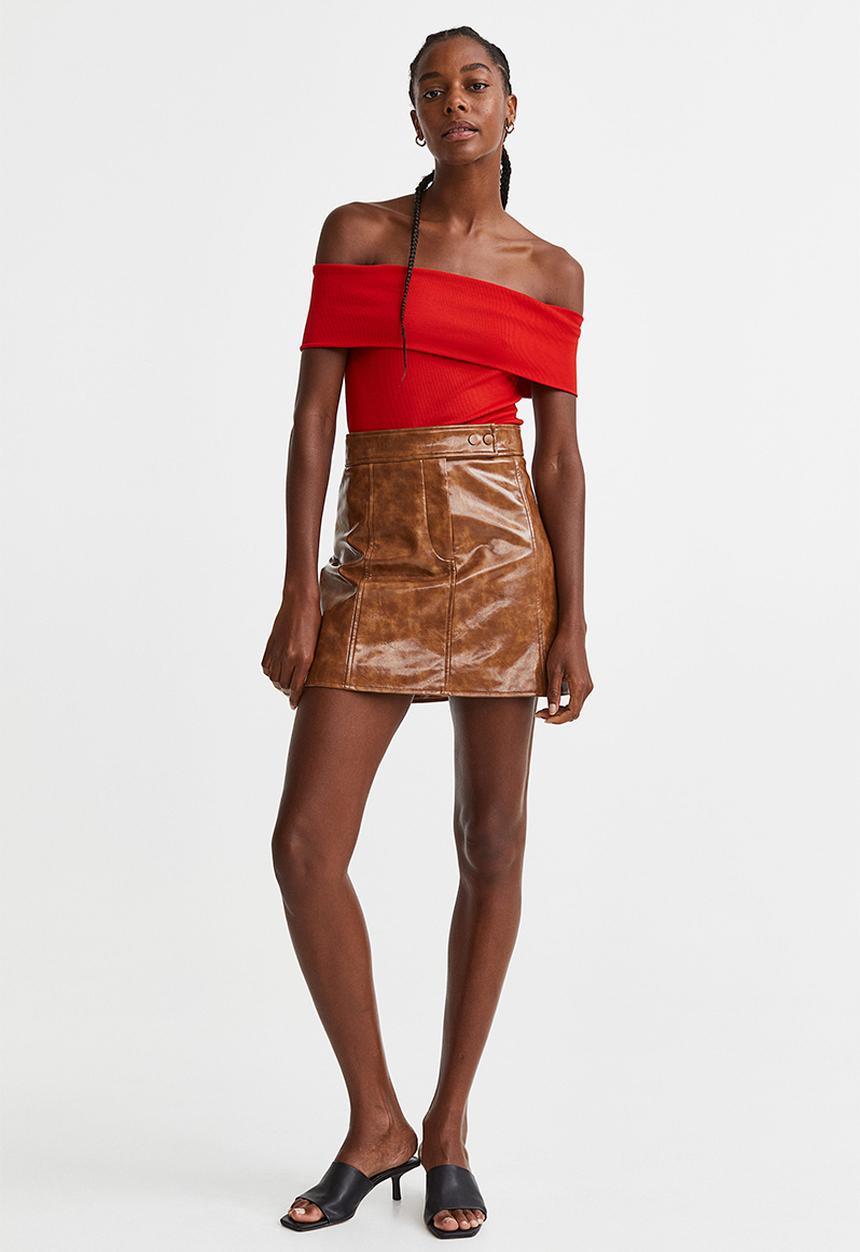 H&M - Off-the-shoulder top - red