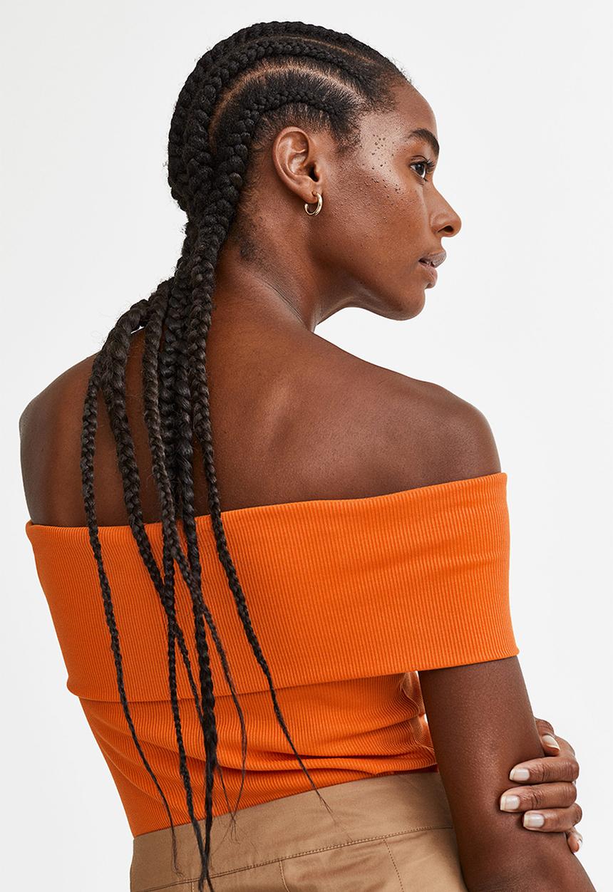 H&M - Off-the-shoulder top - orange