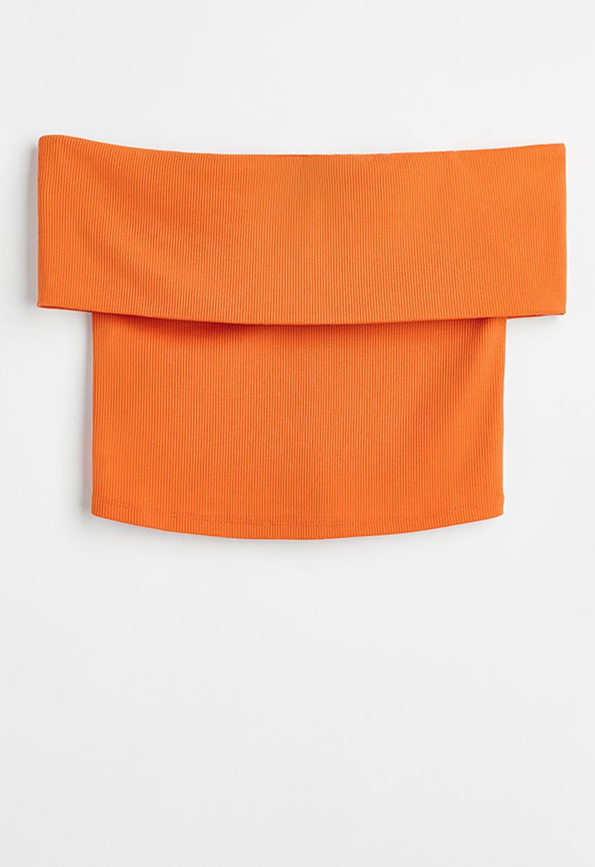 H&M - Off-the-shoulder top - orange