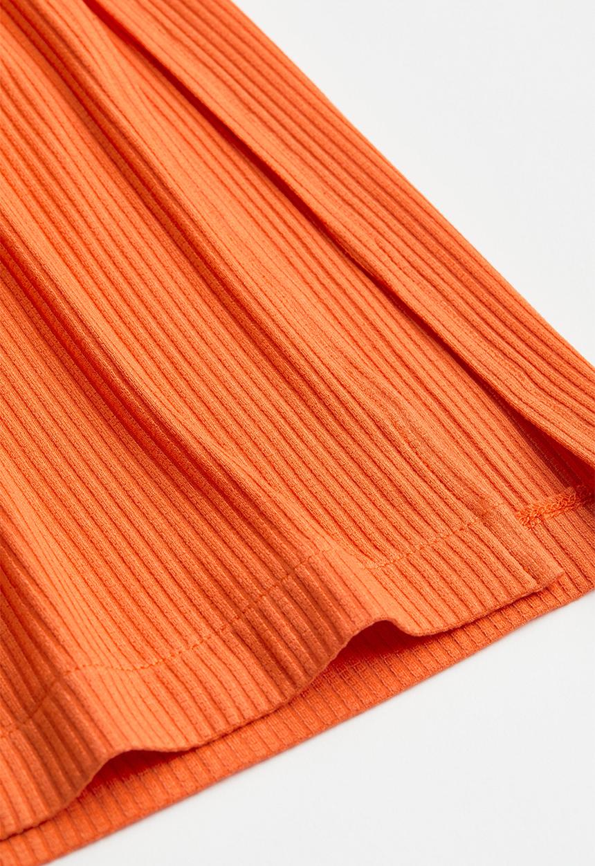 H&M - Ribbed jersey dress - orange