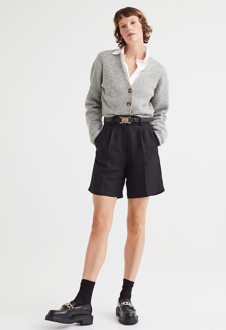 H&M - Narrow belt - black