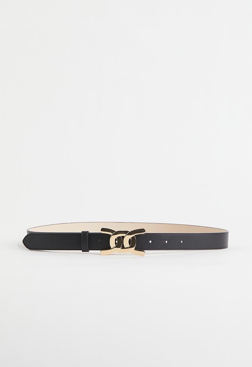H&M - Narrow belt - black