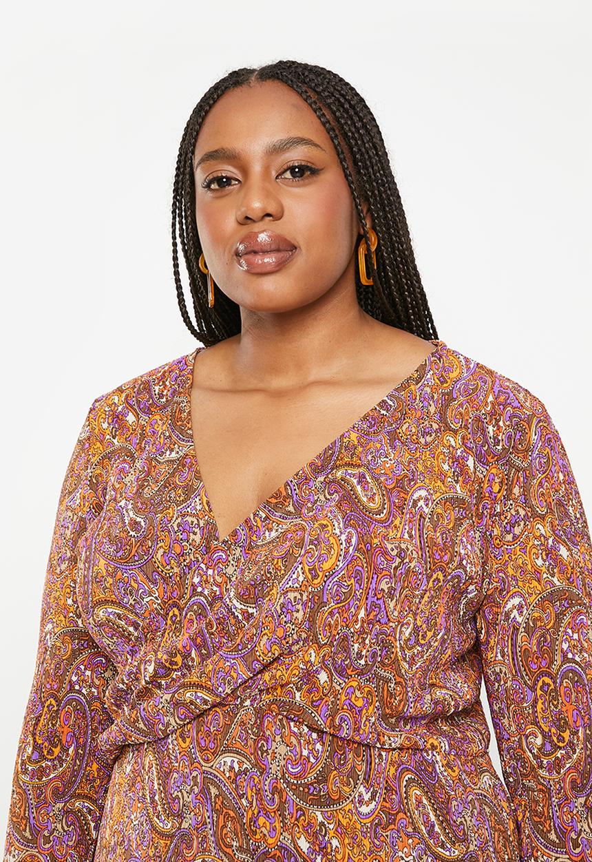 MANGO - Plus dress linus3 - orange