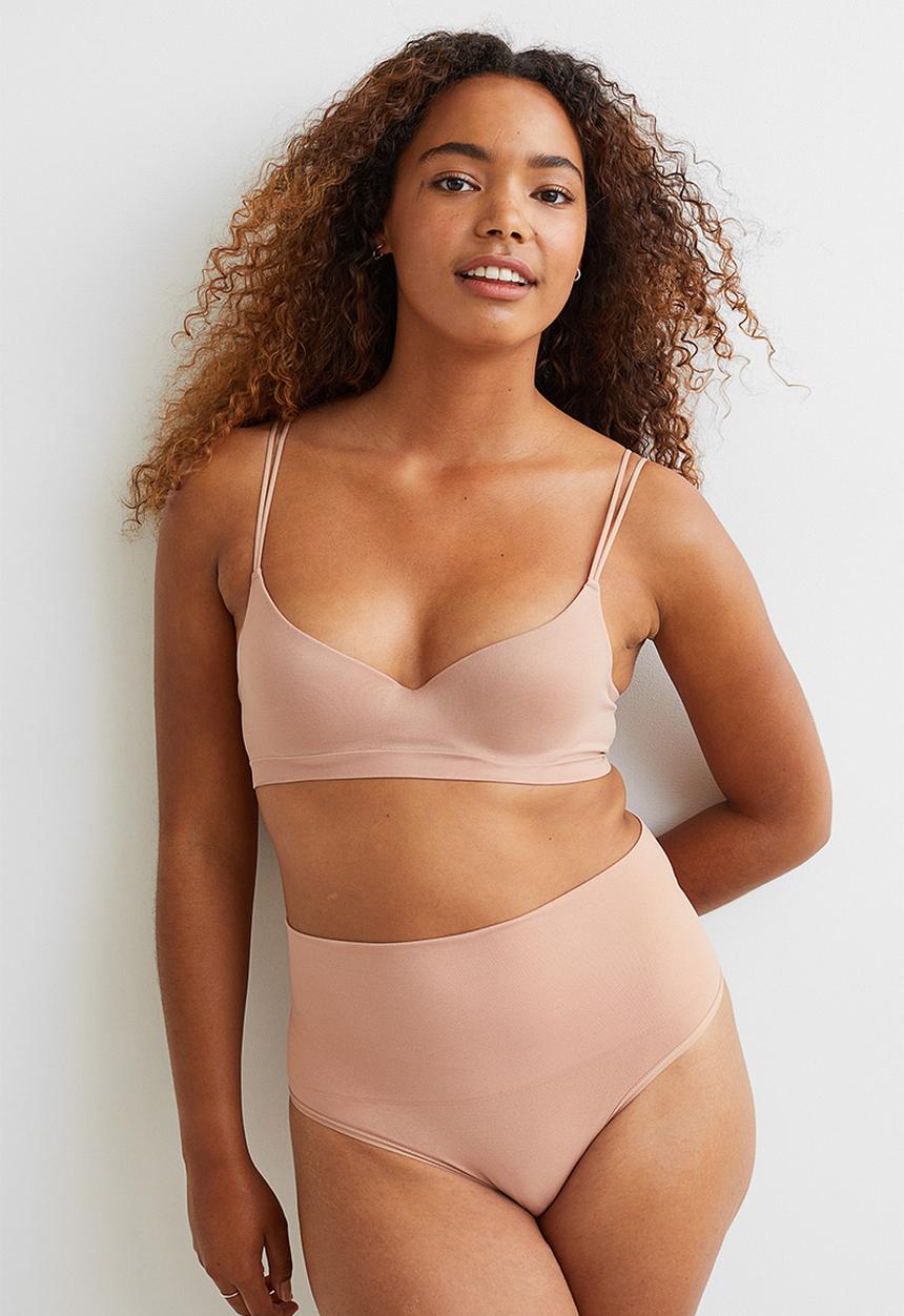 H&M - 2 Pack medium shaping thongs - beige