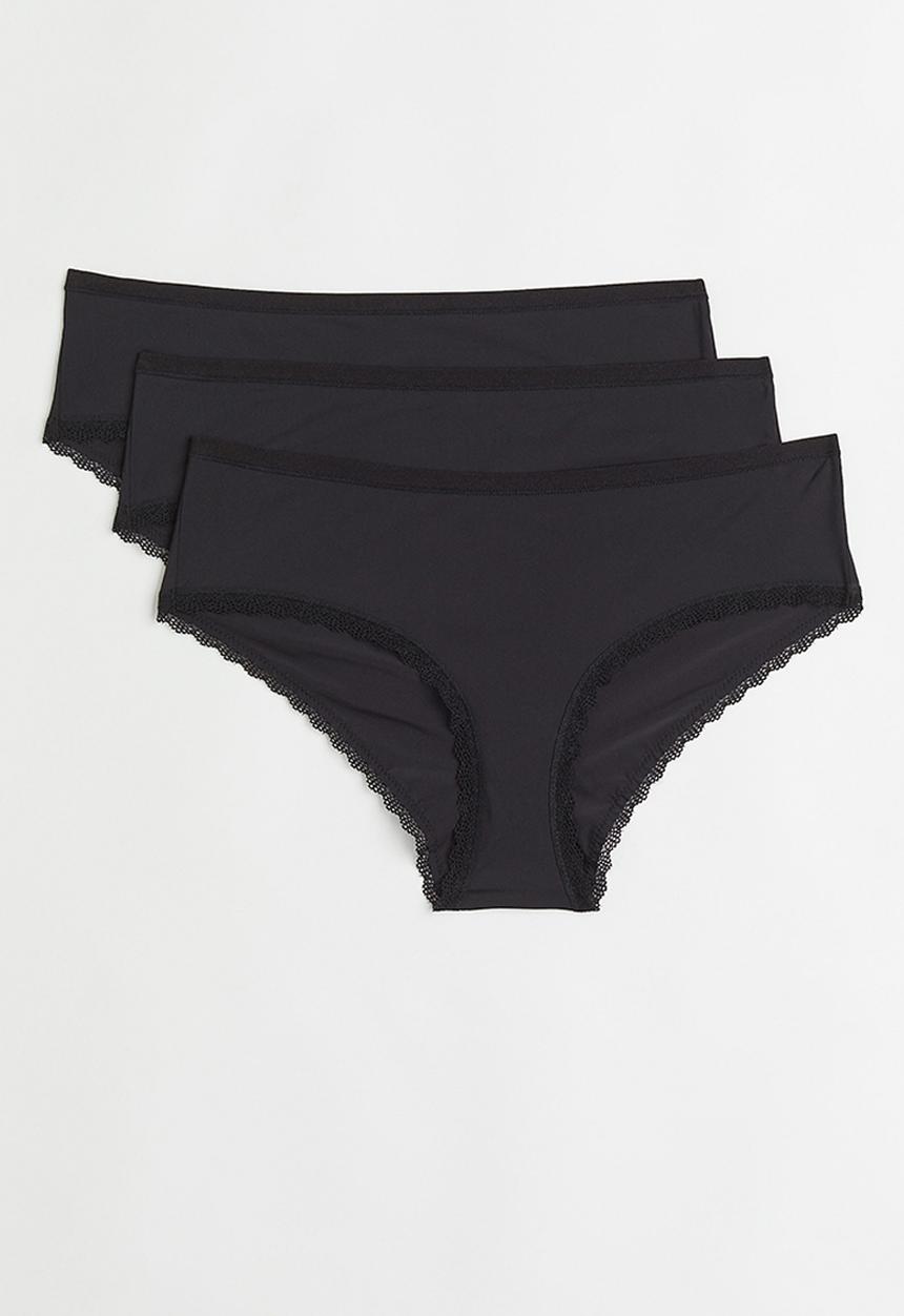 H&M - 3 Pack hipster briefs - black 