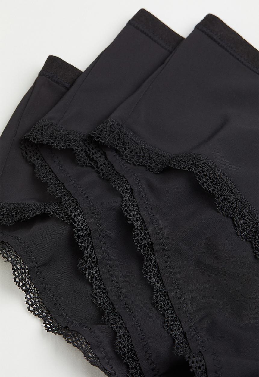 H&M - 3 Pack hipster briefs - black 