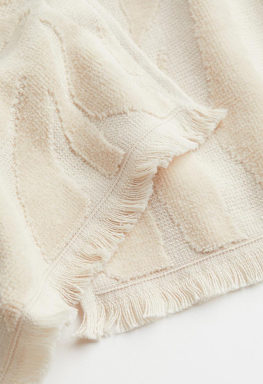 H&M - 2-pack jacquard-weave guest towels - beige