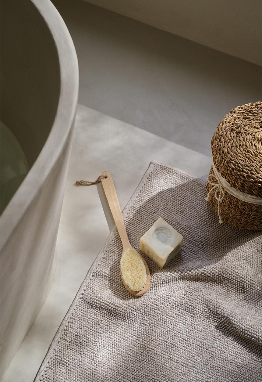 H&M - Cotton bath mat - light beige