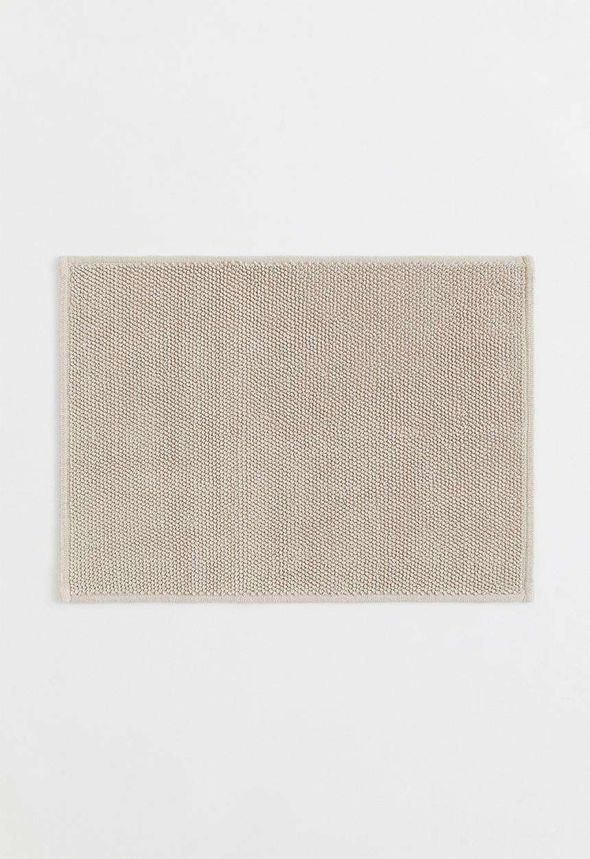 H&M - Cotton bath mat - light beige