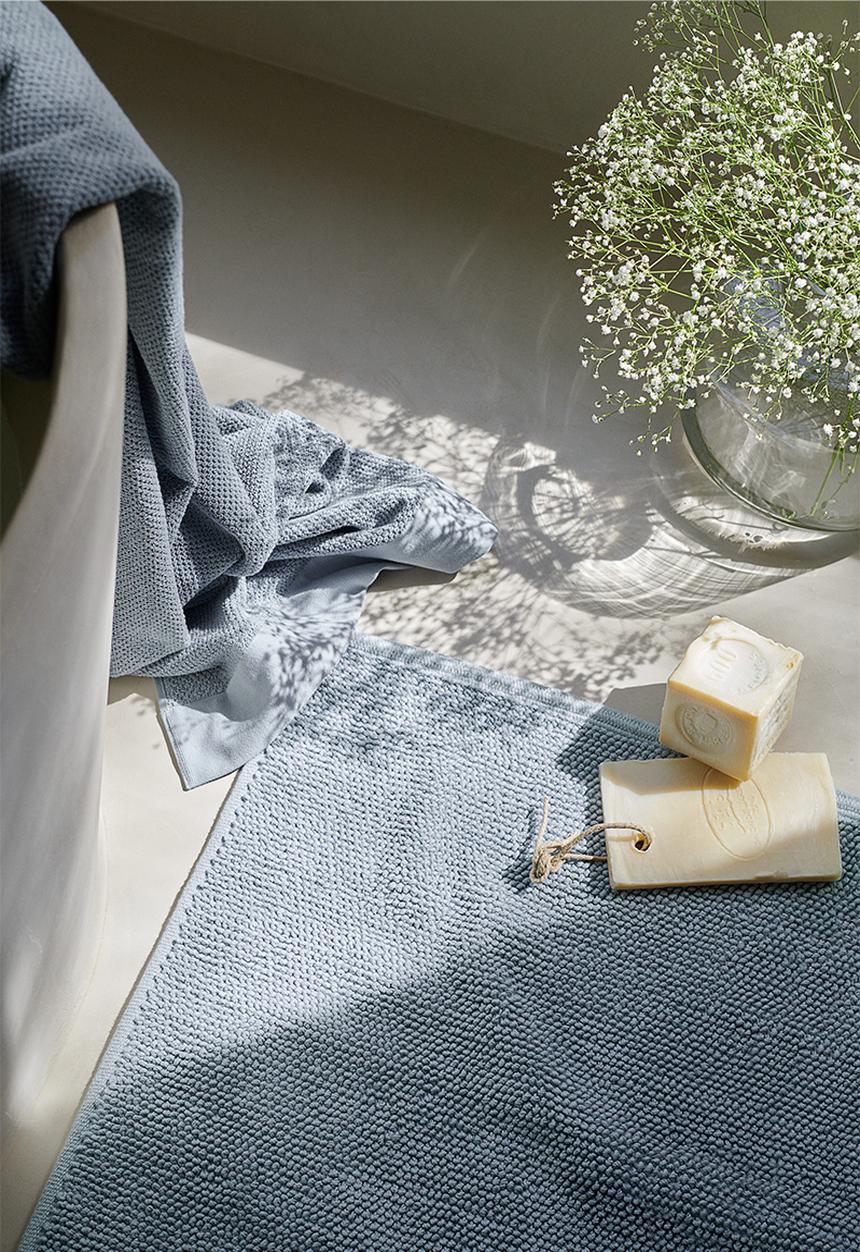 H&M - Cotton bath mat - blue