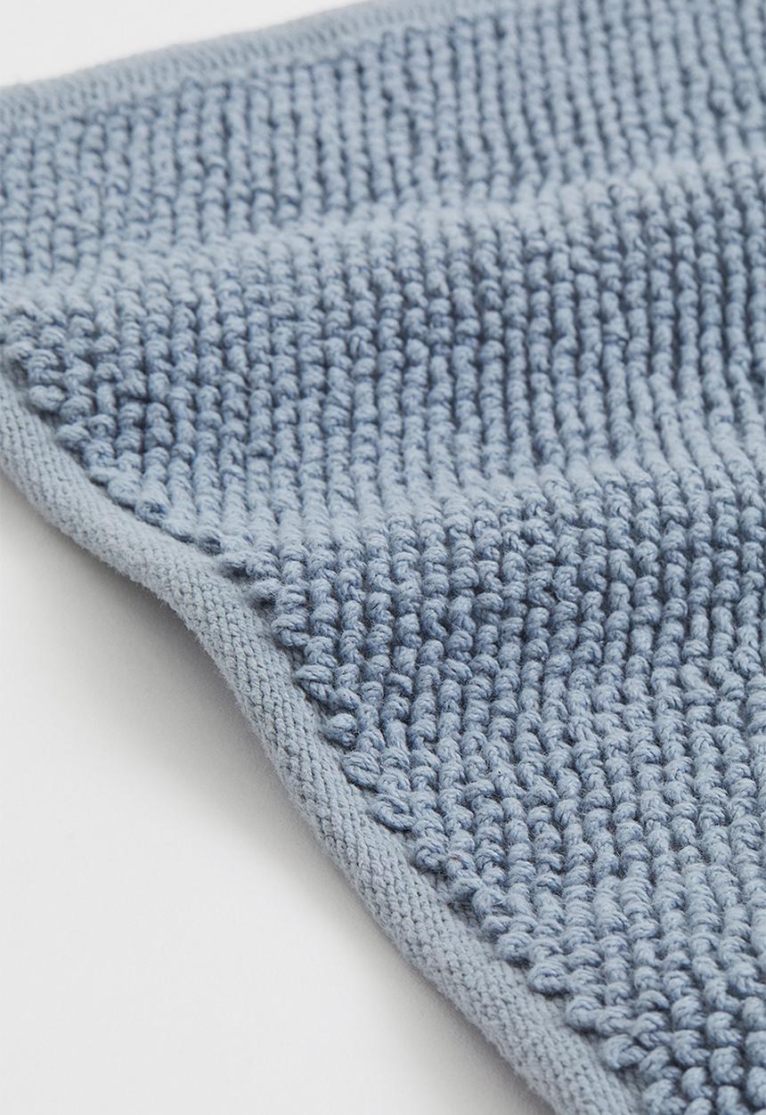 H&M - Cotton bath mat - blue