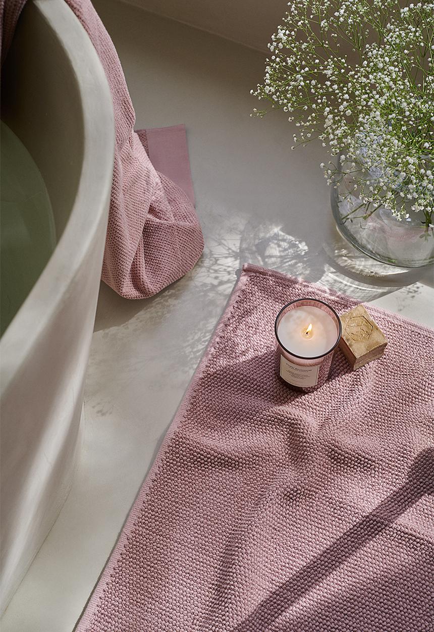 H&M - Cotton bath mat - pink